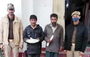 प्रतिबंधित मांस के साथ दो गिरफ्तार