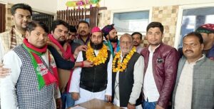 सदर प्रत्याशी ने राष्ट्रीय कार्यकारणी सदस्य का किया स्वागत