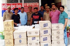 डीसीएम से हरियाणा प्रांत की 118 पेटी अवैध शराब बरामद