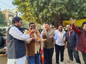 तीन राज्यों में भाजपा की जीत पर भाजपाइयों में खुशी