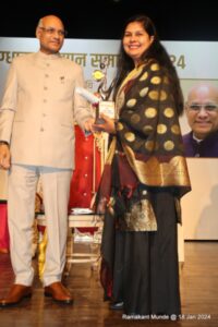 रंगकर्मी ममता पंडित को मुंबई में वाग्धारा यंग अचीवर्स अवार्ड से किया गया सम्मानित