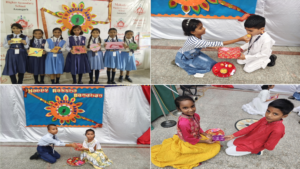 आजमगढ़ : राखी के रंग में रंगा महादेवी स्कूल, नन्हे हाथों ने बांधी प्रेम की डोरी