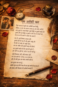 एक आख़िरी ख़त